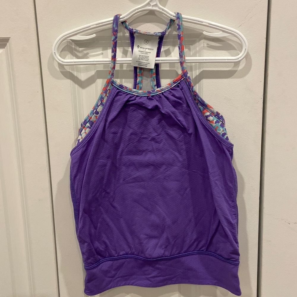 Ivivva Purple, Pink, White & Aqua Scaled Double Dutch Tank Top
